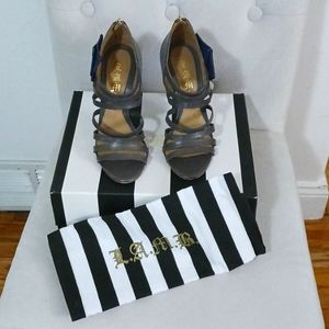 L.A.M.B., Heels, Grey, Size 8